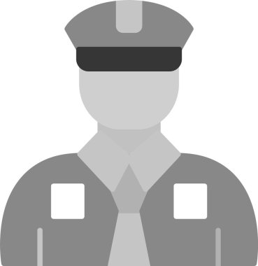 Web Kullanımı için Şoför Simgesi, Basit Vektör İllüstrasyonu