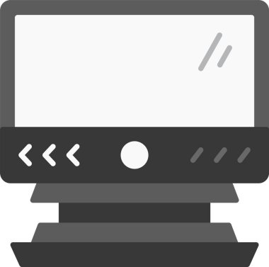 Lcd Simgesi, Web Kullanımı için Basit Vektör İllüstrasyonu