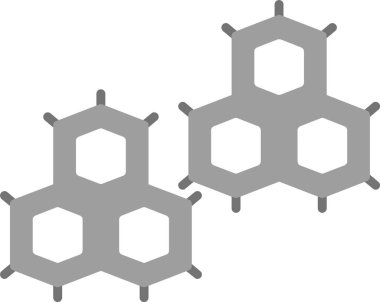 Nükleotid Simgesi, Web Kullanımı için Basit Vektör İllüstrasyonu