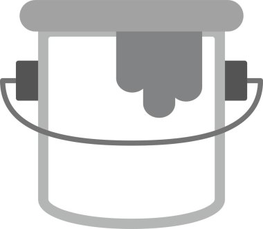 Web Kullanımı için Boya Simgesi, Basit Vektör İllüstrasyonu