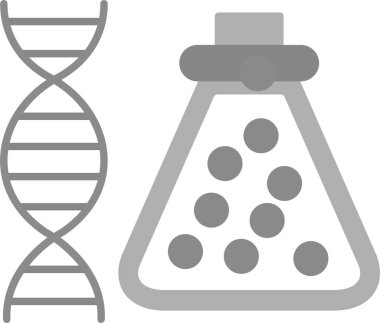 Web Kullanımı için Bilim Simgesi ve Basit Vektör İllüstrasyonu
