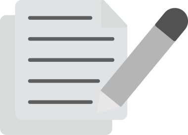 Web Kullanımı için Simge, Basit Vektör İllüstrasyonu Yazılıyor