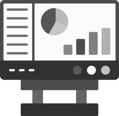 Web Kullanımı için Gösterge Paneli Simgesi, Basit Vektör İllüstrasyonu