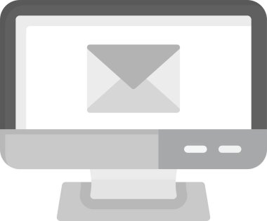 Web Kullanımı için E- posta Simgesi, Basit Vektör İllüstrasyonu