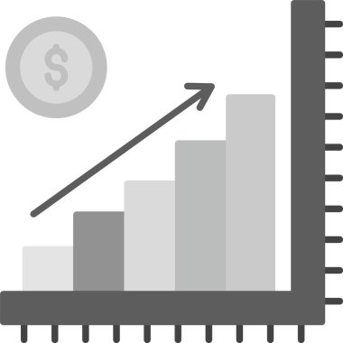 Web Kullanımı için Büyüme Simgesi, Basit Vektör İllüstrasyonu