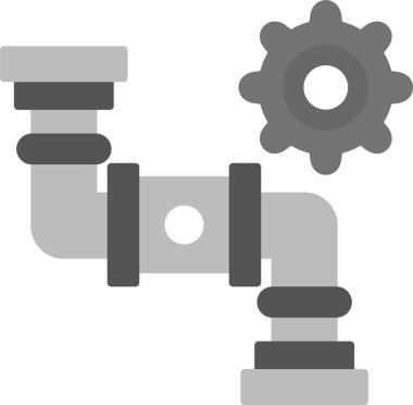 Pipes Simgesi, Web Kullanımı için Basit Vektör İllüstrasyonu