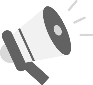 Web Kullanımı için Tanıtım Simgesi, Basit Vektör İllüstrasyonu