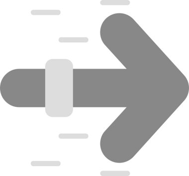 Web Kullanımı için Sağ Ok Simgesi, Basit Vektör İllüstrasyonu