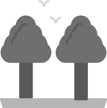 Ağaç Simgesi, Web Kullanımı için Basit Vektör Resimleri