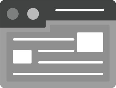 Web Kullanımı için Geçmiş Simgesi, Basit Vektör İllüstrasyonu