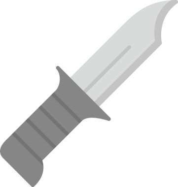 Web Kullanımı için Bıçak Simgesi, Basit Vektör İllüstrasyonu