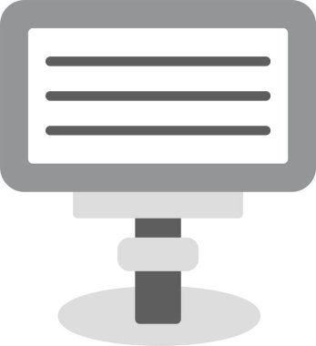 Web Kullanımı için Ekran Simgesi, Basit Vektör İllüstrasyonuName