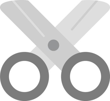 Web kullanımı için Makas Simgesi, Basit Vektör İllüstrasyonu