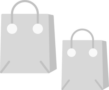 Alışveriş Torbası Simgesi, Web Kullanımı için Basit Vektör İllüstrasyonu