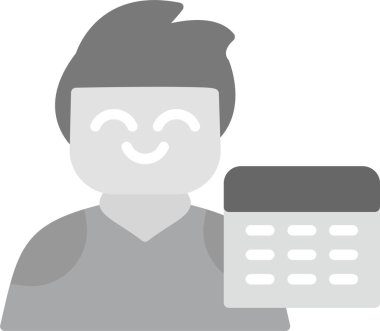 Web Geliştirici Simgesi, Web Kullanımı için Basit Vektör İllüstrasyonu