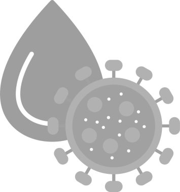 Kirlenmiş Su Simgesi, Web Kullanımı için Basit Vektör İllüstrasyonu