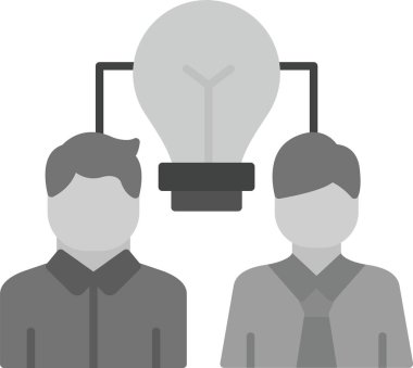 Web Kullanımı için Halk Simgesi, Basit Vektör İllüstrasyonu