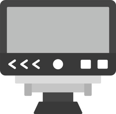 Web Kullanımı için Bilgisayar Simgesi, Basit Vektör İllüstrasyonu