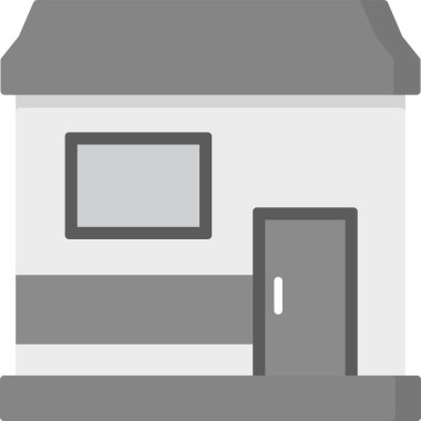 Ev Simgesi, Web Kullanımı için Basit Vektör İllüstrasyonu