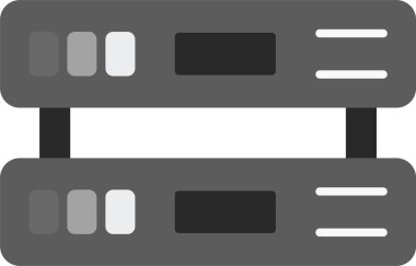 Web kullanımı için Sunucu Simgesi, Basit Vektör İllüstrasyonu