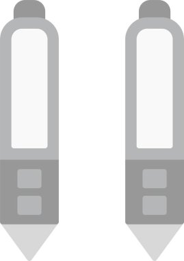 Web Kullanımı için Tablet Kalem Simgesi, Basit Vektör İllüstrasyonu