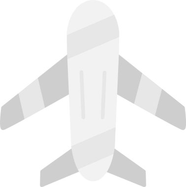 düzlem düz simgesi, vektör illüstrasyonu