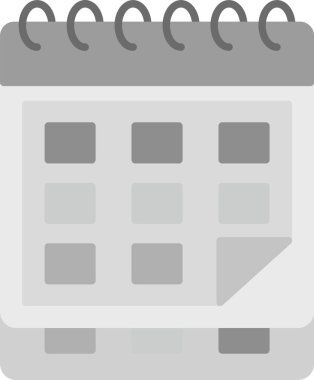 Web Kullanımı için Takvim Simgesi, Basit Vektör İllüstrasyonu