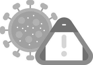 Epidemiyoloji Simgesi, Web Kullanımı için Basit Vektör İllüstrasyonu