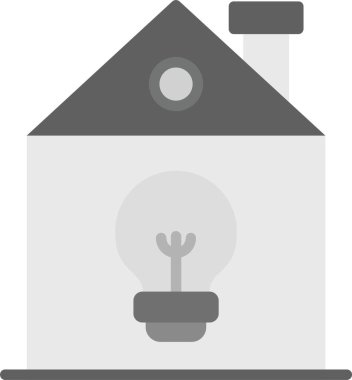 Web Kullanımı için Aydınlatma Simgesi, Basit Vektör İllüstrasyonu