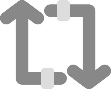 Web Kullanımı için Döngü Simgesi, Basit Vektör İllüstrasyonu