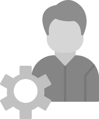 Web Kullanımı için Yönetim Simgesi, Basit Vektör İllüstrasyonu