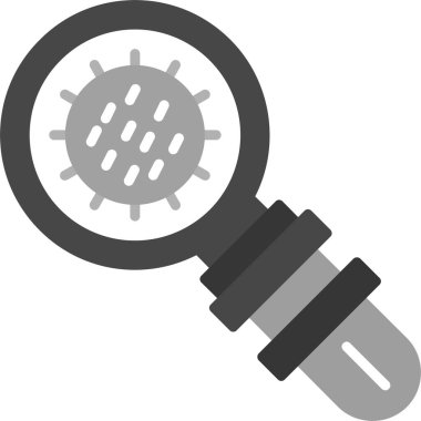 Epidemiyoloji Simgesi, Web Kullanımı için Basit Vektör İllüstrasyonu