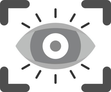 Göz. Web simgesi basit illüstrasyon