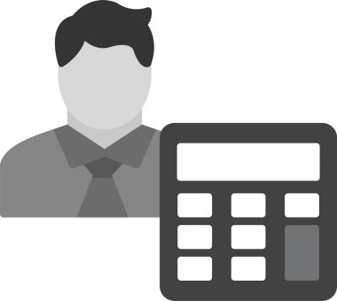 Web Kullanımı için Hesap Simgesi, Basit Vektör İllüstrasyonu