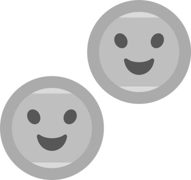 Web Kullanımı İçin Mutlu Simge, Basit Vektör İllüstrasyonu