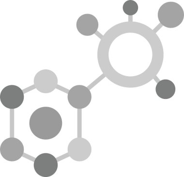 Molekül Simgesi, Web Kullanımı için Basit Vektör İllüstrasyonu
