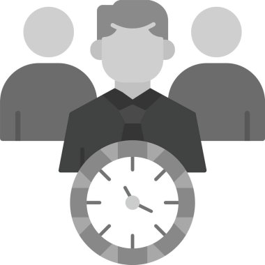 Takım Yönetimi Simgesi, Web Kullanımı için Basit Vektör İllüstrasyonu