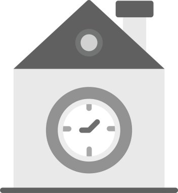 Web Kullanımı için Zaman Simgesi, Basit Vektör İllüstrasyonu