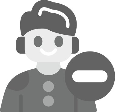 Web Kullanımı için Hesap Pasifleştirme Simgesi, Basit Vektör İllüstrasyonu