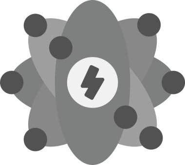 Yıldırım. Web simgesi basit illüstrasyon