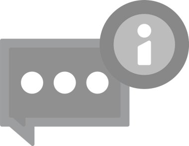 Web Kullanımı için Bilgi Simgesi, Basit Vektör İllüstrasyonu