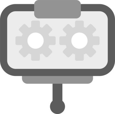 Web Kullanımı için Sunum Simgesi, Basit Vektör İllüstrasyonu