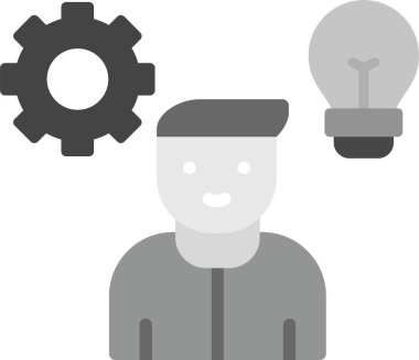 Web Kullanımı için Yetenek Simgesi, Basit Vektör İllüstrasyonu