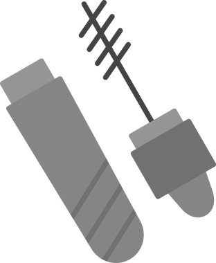 Kirpik Maskara Simgesi, Web Kullanımı için Basit Vektör İllüstrasyonu