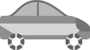 Web Kullanımı için Otomobil Simgesi, Basit Vektör İllüstrasyonu