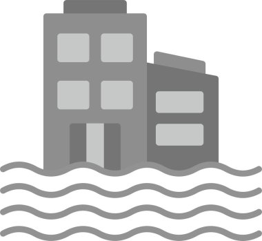 Web kullanımı için Sel Simgesi, Basit Vektör İllüstrasyonu