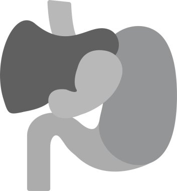 Gastrointestinal Tract Simgesi, Web Kullanımı için Basit Vektör İllüstrasyonu