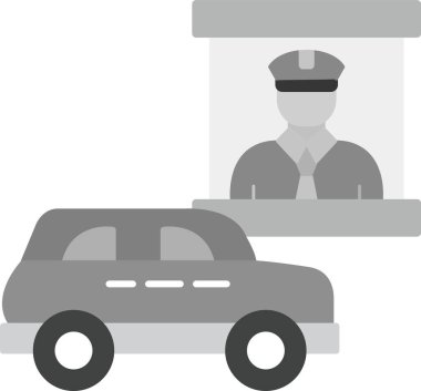 Web Kullanımı için Thru Simgesini Sür, Basit Vektör İllüstrasyonu