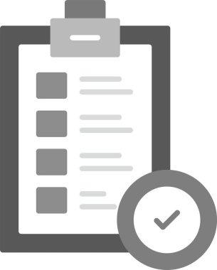 Kontrol listesi simgesi taslak biçimi