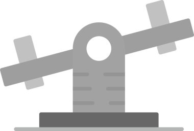 Web Kullanımı için Tahterevalli Simgesi, Basit Vektör İllüstrasyonu